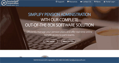 Desktop Screenshot of pensionsoft.com